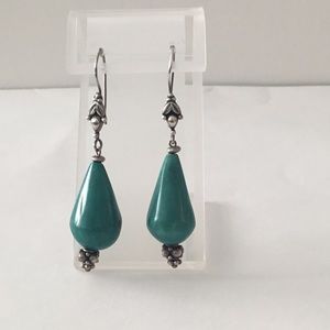 Sterling Silver Natural Turquoise Earrings